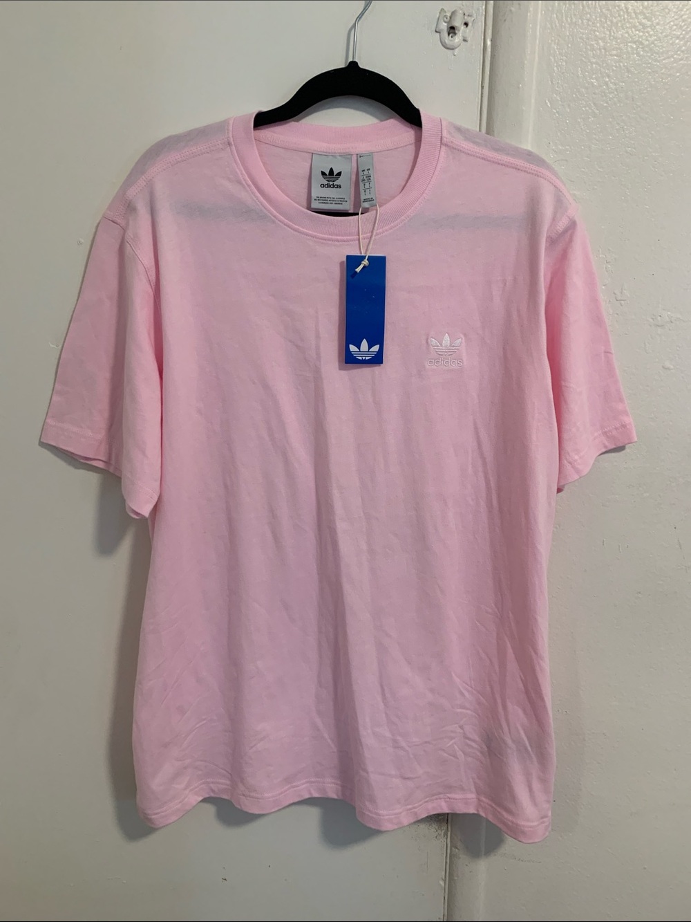 Men’s adidas originals trefoil pink tee! NWT
